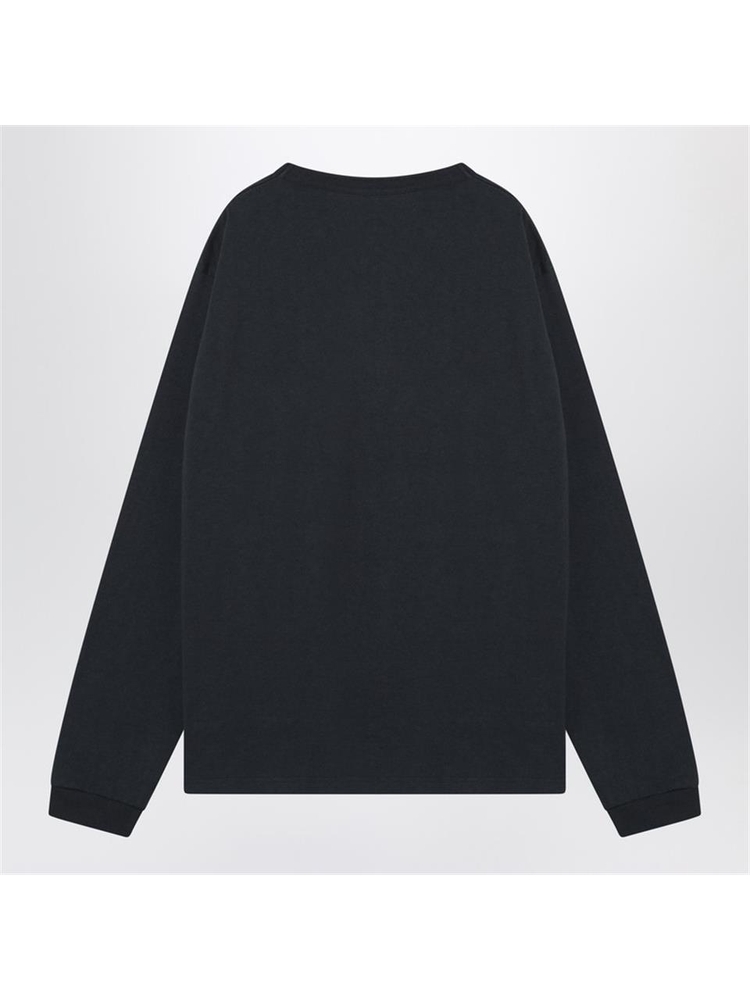 챔피온 FW24 Champion Navy blue long-sleeved T-shirt C5P401CO Blue