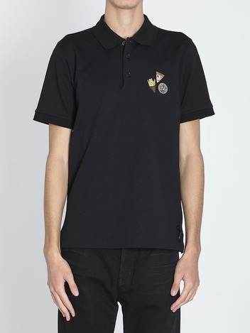 펜디 FW24 Fendilicious polo shirt FY1309_ATLL_F0QA1 BLACK