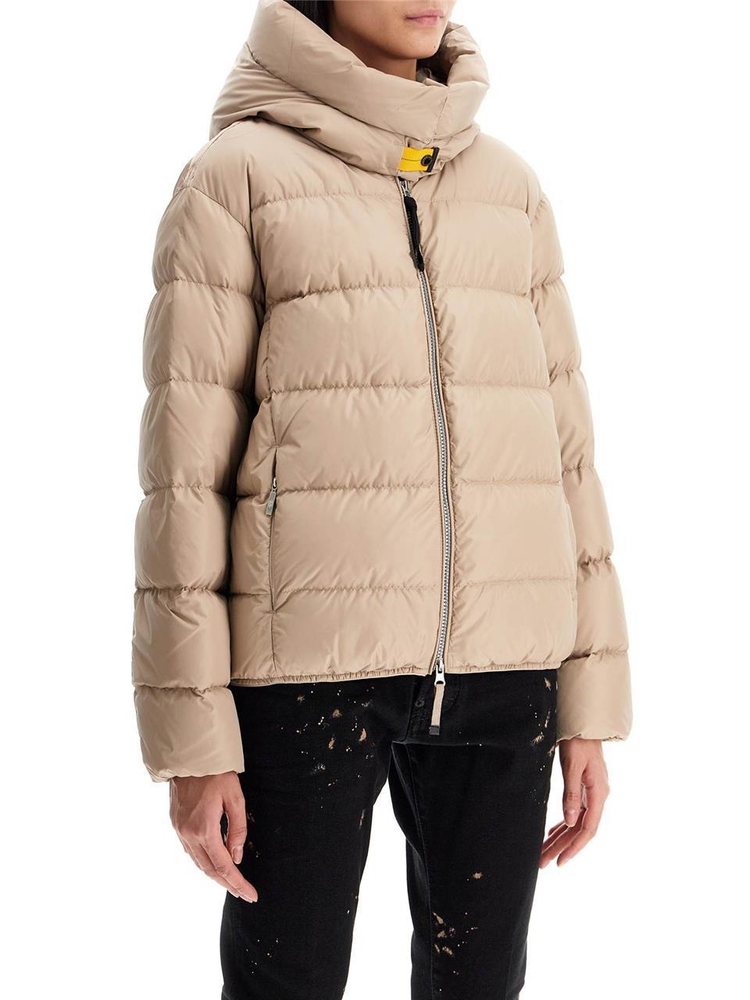 파라점퍼스 FW24 short down jacket with hood jinny PWPUTT32 SUN KISSED