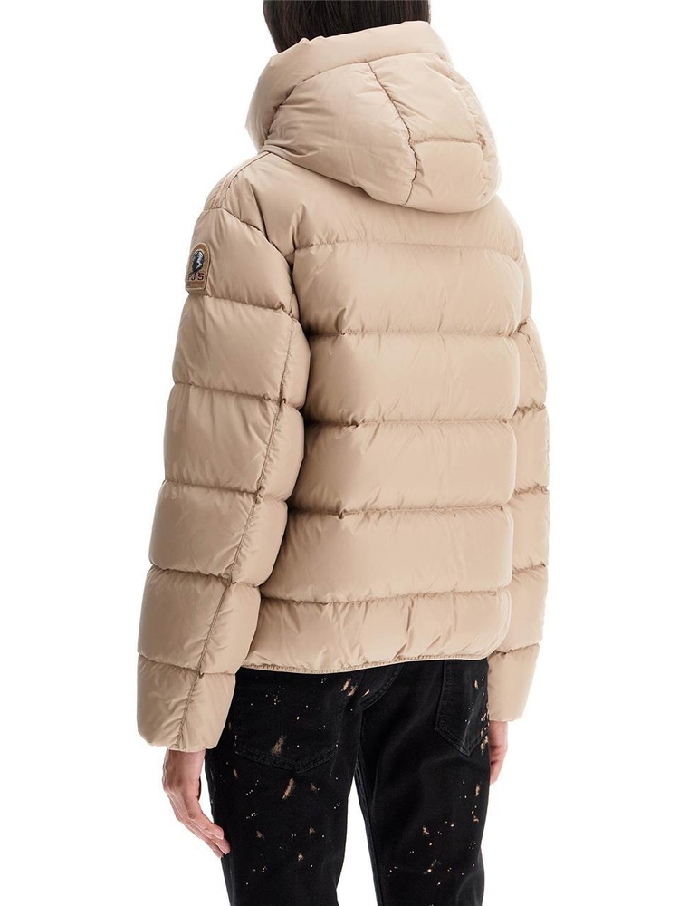 파라점퍼스 FW24 short down jacket with hood jinny PWPUTT32 SUN KISSED