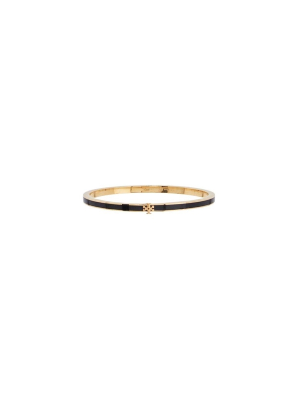 토리버치 SS25 thin kira bracelet 152856 TORY GOLD / BLACK