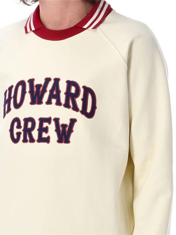 웨일스 보너 FW24 WALES BONNER Crew Sweatshirt UA24JE10JE154692 White