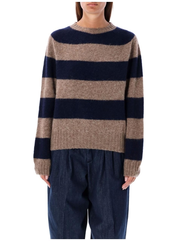 와이엠씨 FW24 YMC Sweaters Q8XAB40 NAVY STRIPE