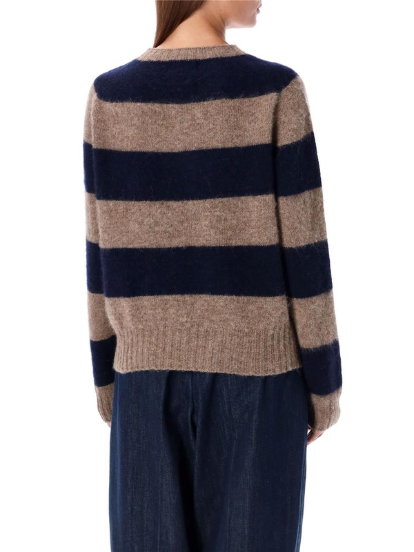 와이엠씨 FW24 YMC Sweaters Q8XAB40 NAVY STRIPE