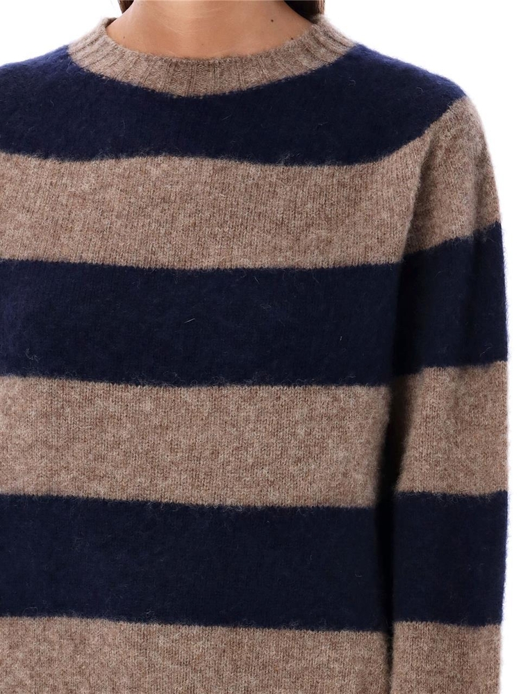 와이엠씨 FW24 YMC Sweaters Q8XAB40 NAVY STRIPE