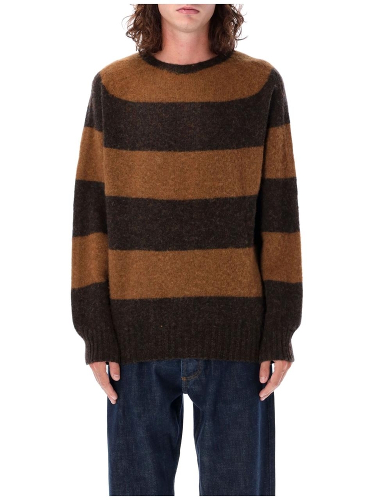 와이엠씨 FW24 YMC Sweaters P8XABBS BROWN STRIPE