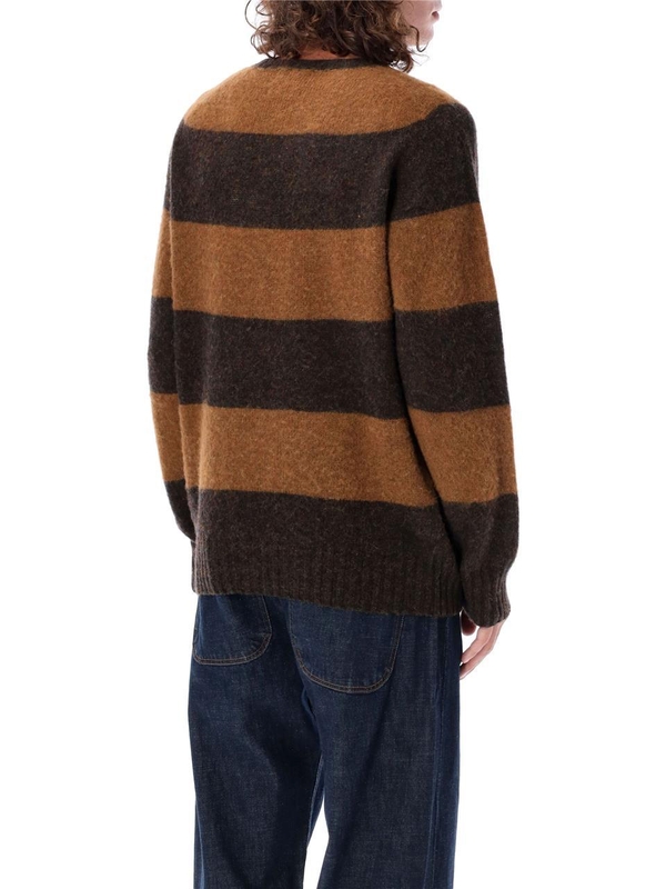 와이엠씨 FW24 YMC Sweaters P8XABBS BROWN STRIPE