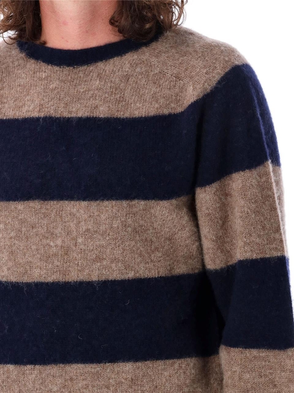 와이엠씨 FW24 YMC Sweaters P8XABNS NAVY STRIPE