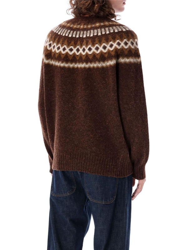 와이엠씨 FW24 YMC Sweaters P8XAOBM BROWN MULTI