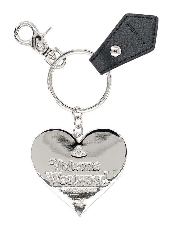 비비안웨스트우드 SS25 Vivienne Westwood Keychains 8203011WUOM0014N403 BLACK PU GRAIN