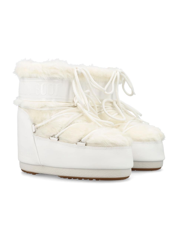 문 부츠 FW24 Moon Boot Icon Low faux fur boots White 80D1409390A002 White