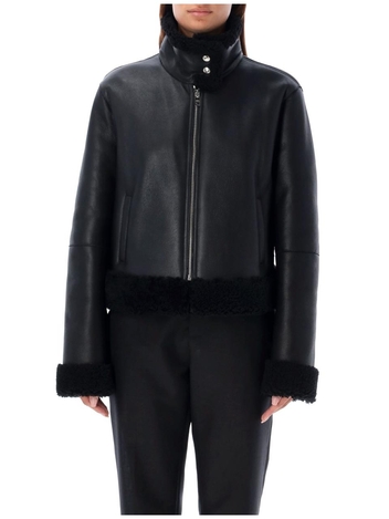 돌체앤가바나 FW24 Dolce & Gabbana Shearling Jacket F9R99LFUP83N0000 Black