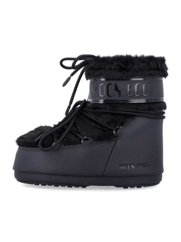 문 부츠 FW24 Moon Boot Icon Low faux fur boots Black 80D1409390N001 Black