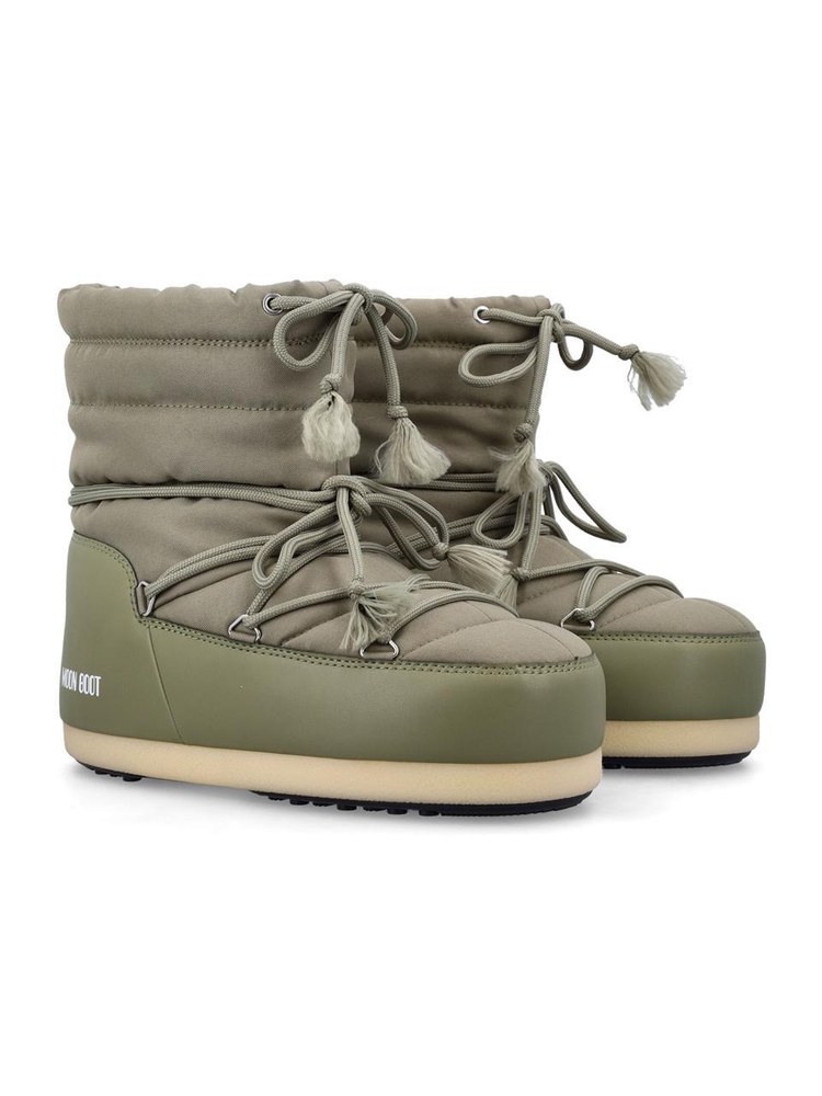 문 부츠 FW24 Moon Boot Icon Low nylon boots Green 80D1470010M006 KHAKI GREEN