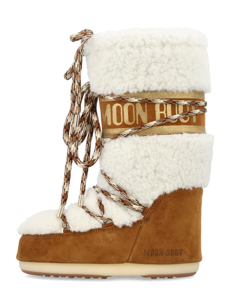 문 부츠 FW24 Moon Boot Classic Icon High faux fur boot Beige 80D1402610MA03 Beige