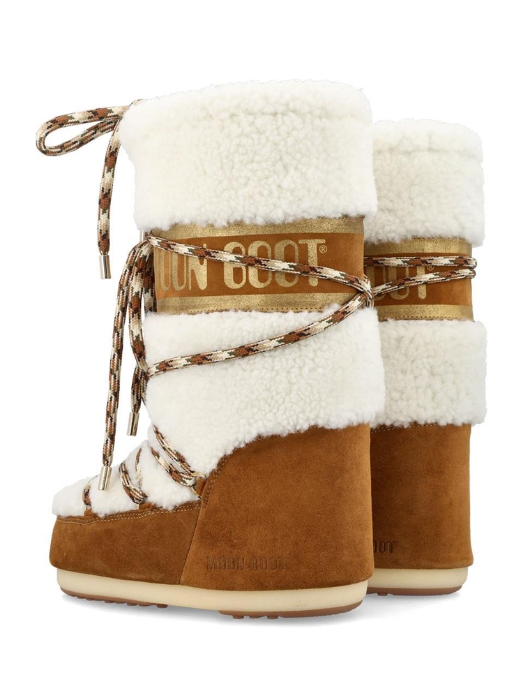 문 부츠 FW24 Moon Boot Classic Icon High faux fur boot Beige 80D1402610MA03 Beige