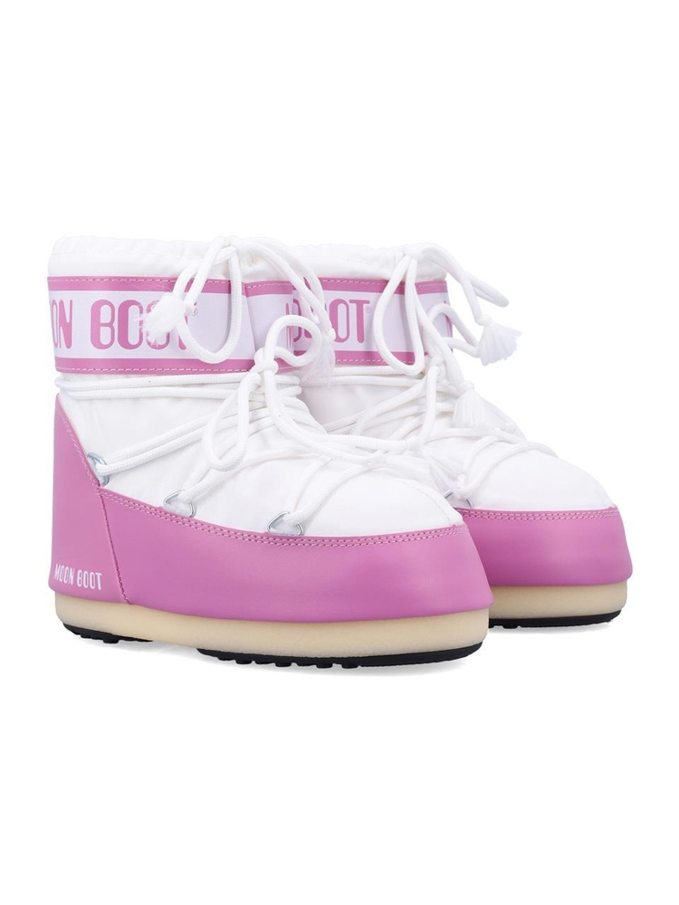 문 부츠 FW24 Moon Boot Icon Low nylon boots Pink 80D1409340NJB05 PINK WHITE