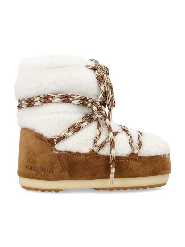 문 부츠 FW24 Moon Boot Classic icon shearling boots Beige 80D1409580MA03 Beige