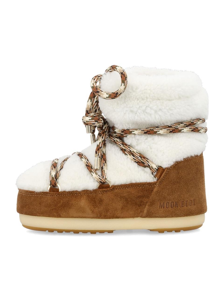 문 부츠 FW24 Moon Boot Classic icon shearling boots Beige 80D1409580MA03 Beige