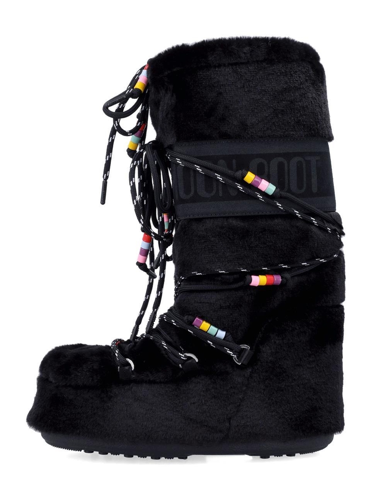 문 부츠 FW24 Moon Boot Classic icon high faux fur boot Black 80D1408990N001 Black