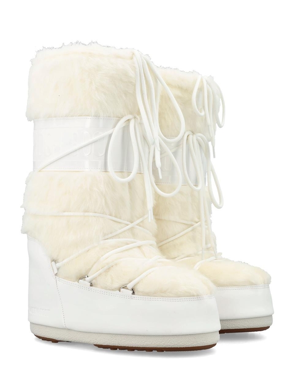 문 부츠 FW24 Moon Boot Classic Icon High faux fur boot White 80D1408900A002 White