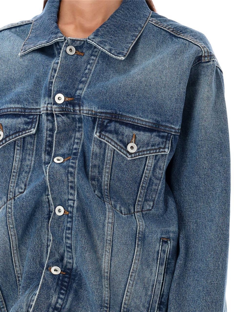 와이프로젝트 FW24 Y/PROJECT Wire denim jacket 207JA001D22VINTAGE BL VINTAGE BLUE