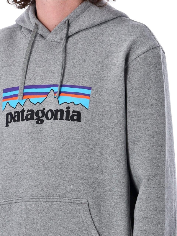 파타고니아 FW24 Patagonia Cotton-blend P-6 Logo uprisal hoodie Grey 39622GLH Grey