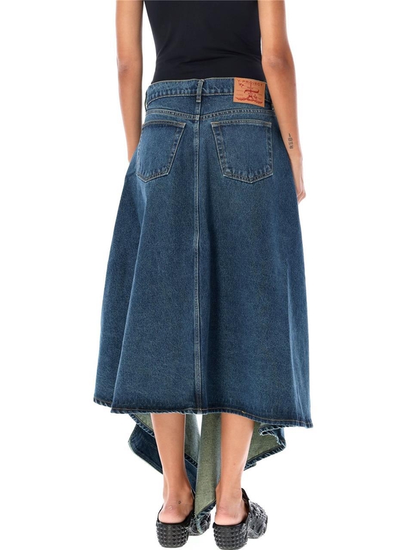 와이프로젝트 FW24 Y/PROJECT Skirts 107SK001D22EVERGREEN EVERGREEN VINTAGE BLUE