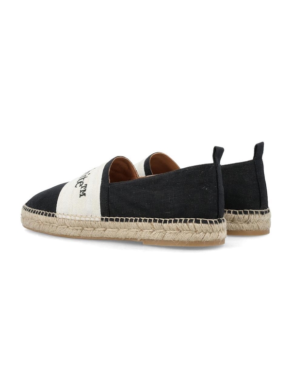 오프화이트 SS24 Off-White Linen and cotton blend Bookhish espadrillas Black OMIB010S24FAB0011010 Black