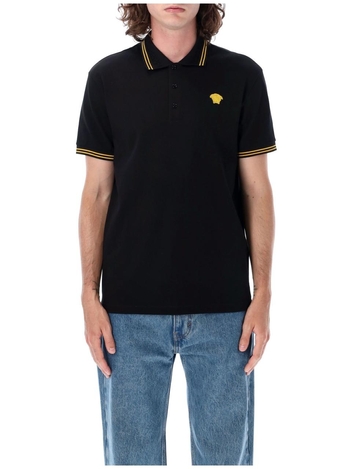 베르사체 FW24 Versace T-shirts and Polos Black 10139101A098601B000 Black