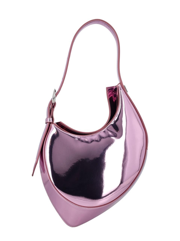 뮈글러 SS24 MUGLER Metallic Curve Bag Pink SA00416873519 PINK/METALLIC