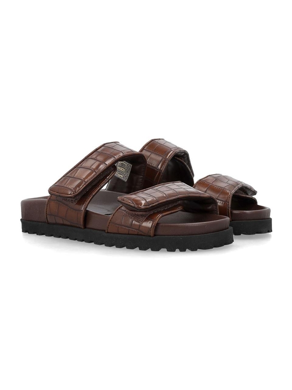 지아 보르기니 SS24 GIA BORGHINI Perni 11 sandals Brown PE11SLCRL4545 Brown