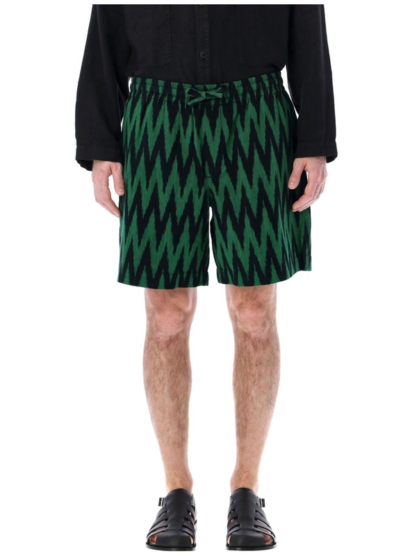 와이엠씨 SS24 YMC Shorts P9WAACBLKGREEN BLACK GREEN