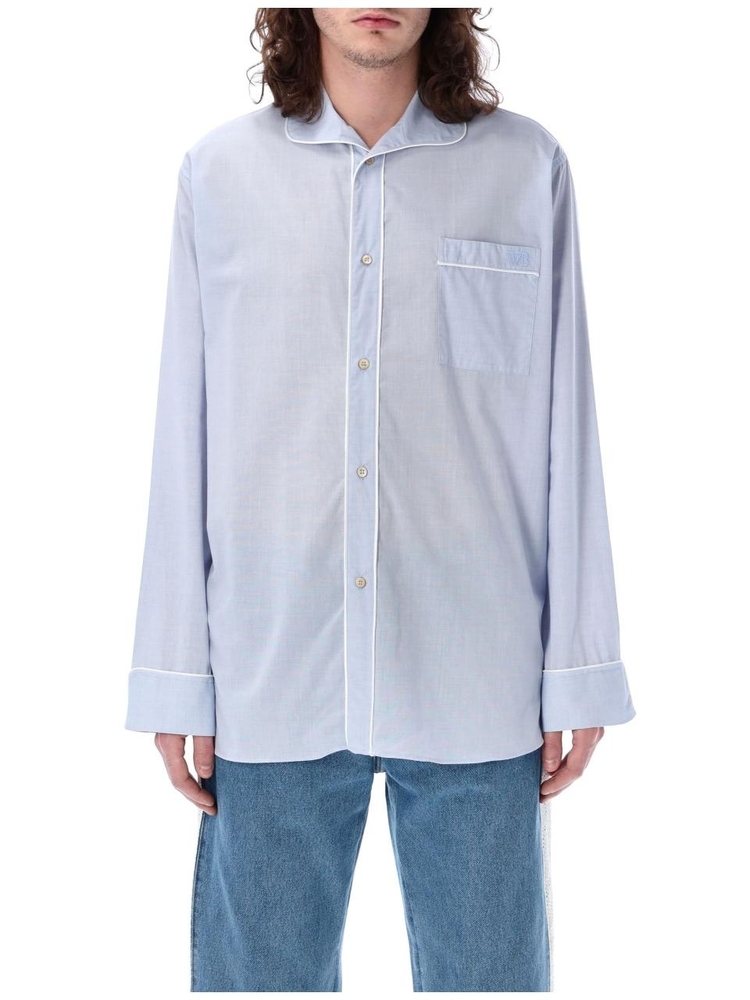 웨일스 보너 SS24 WALES BONNER Market Shirt Blue MS24SH01CO04500COLB Blue