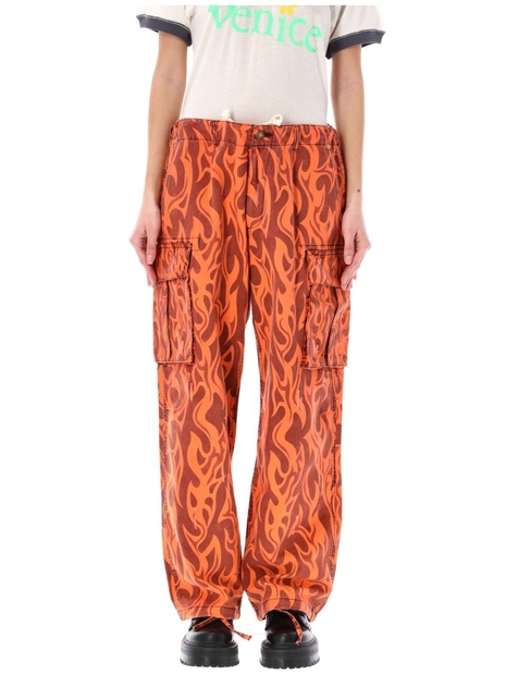 이알엘 SS24 ERL Trousers ERL08P006C1 ORANGE FLAME