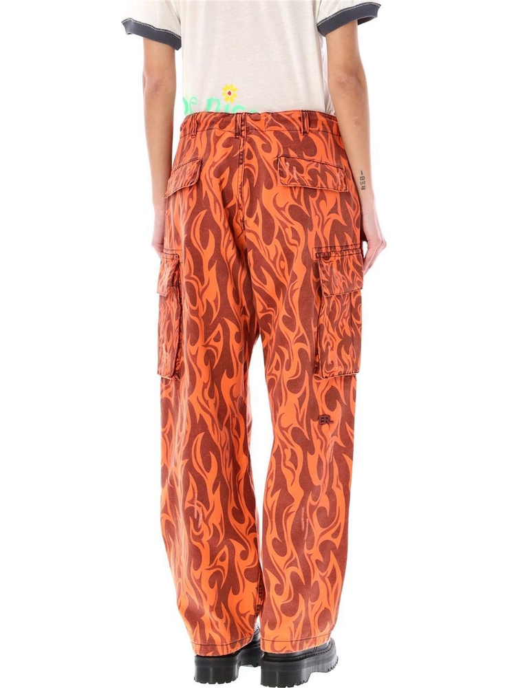 이알엘 SS24 ERL Trousers ERL08P006C1 ORANGE FLAME