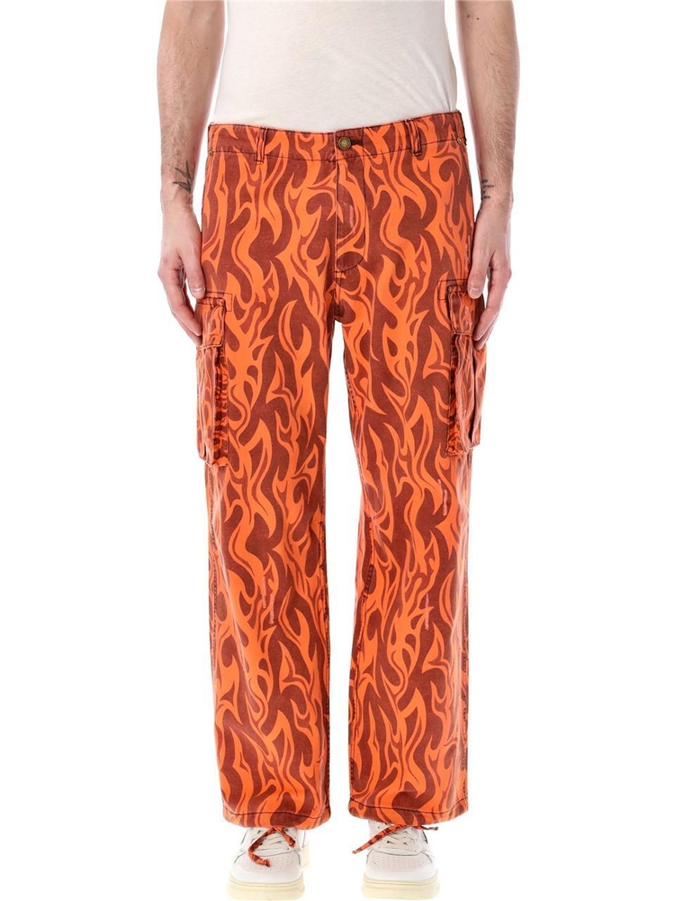 이알엘 SS24 ERL Trousers ERL08P006C1 ORANGE FLAME