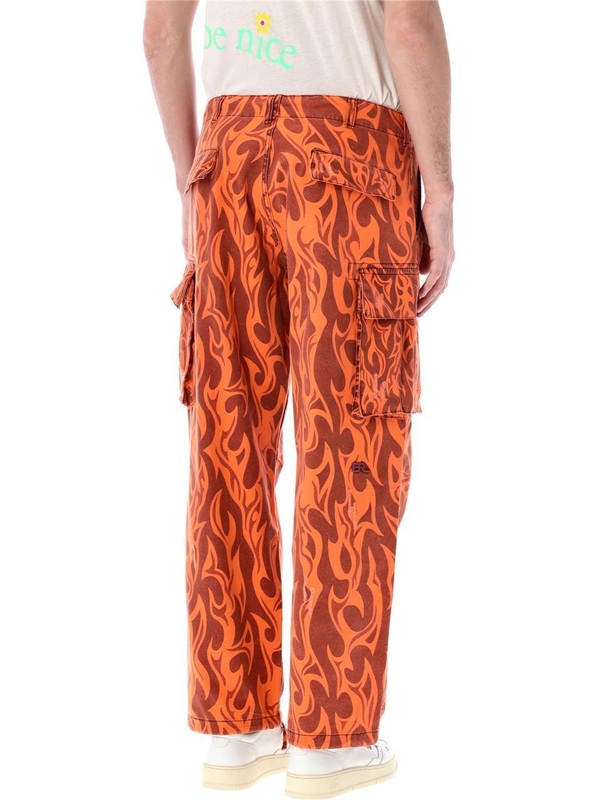 이알엘 SS24 ERL Trousers ERL08P006C1 ORANGE FLAME