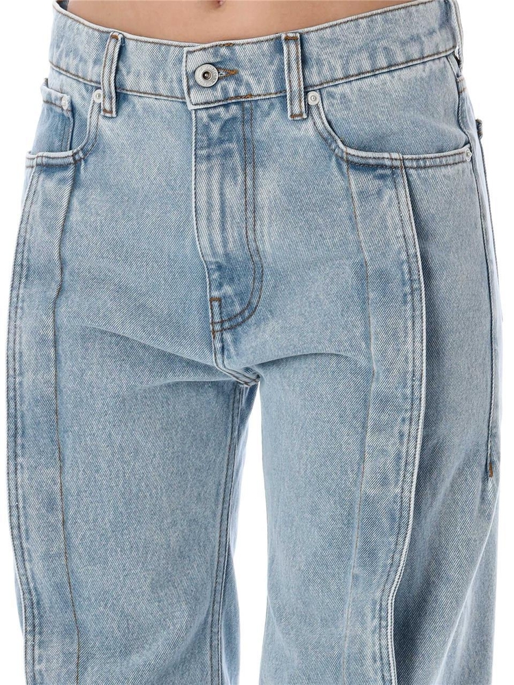 와이프로젝트 SS24 Y/PROJECT Jeans 107PA001D22ICE BLUE EVERGREEN ICE BLUE