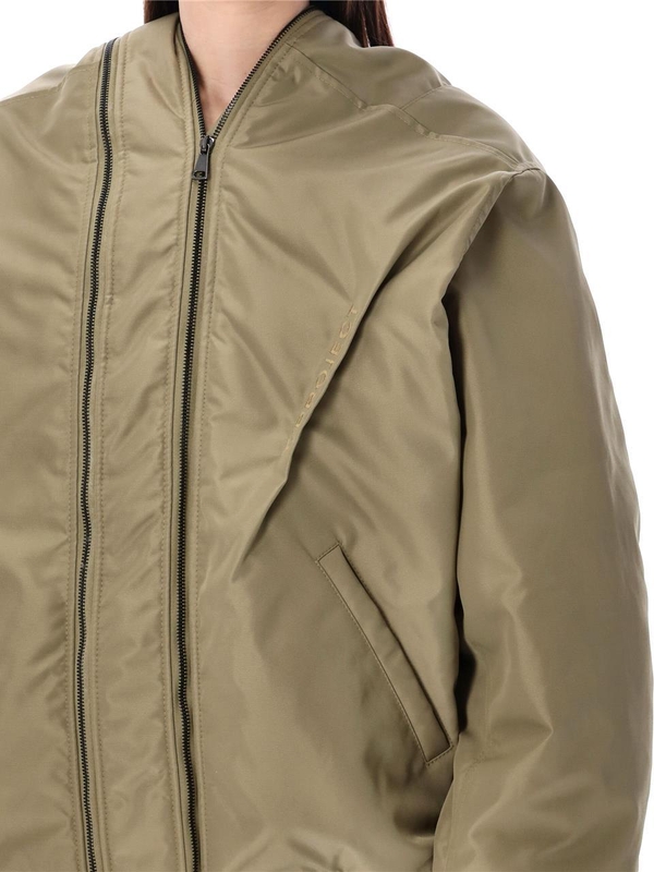 와이프로젝트 SS24 Y/PROJECT Double zip bomber jacket Beige 203JA002F493DARK BEIGE Beige