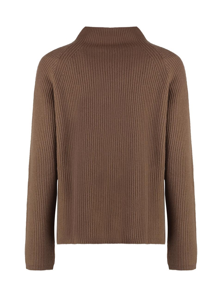 S 막스마라 FW24 Elica wool and cachemire turtleneck pullover ELICA2429366043600_002 Camel