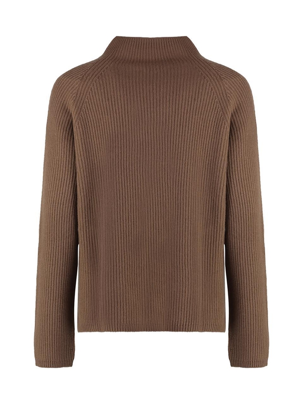 S 막스마라 FW24 Elica wool and cachemire turtleneck pullover ELICA2429366043600_002 Camel