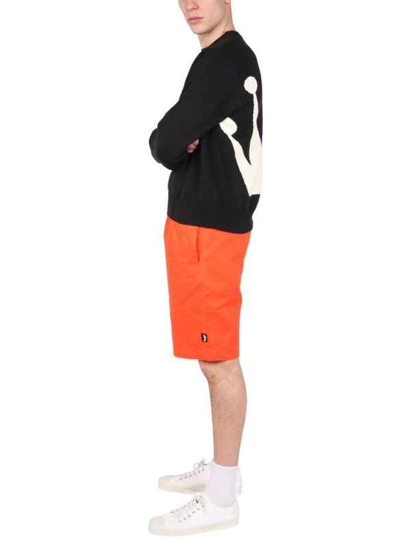 스투시 SS22 LOGO BERMUDA  112282_REOR ORANGE