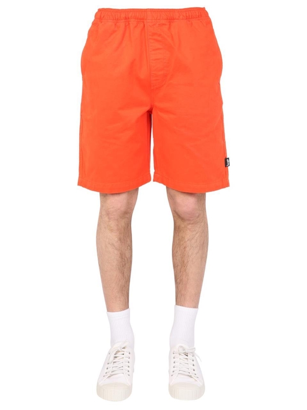 스투시 SS22 LOGO BERMUDA  112282_REOR ORANGE