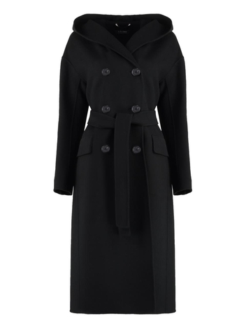 S 막스마라 FW24 Favola double-breasted coat FAVOLA2429016063600_013 black