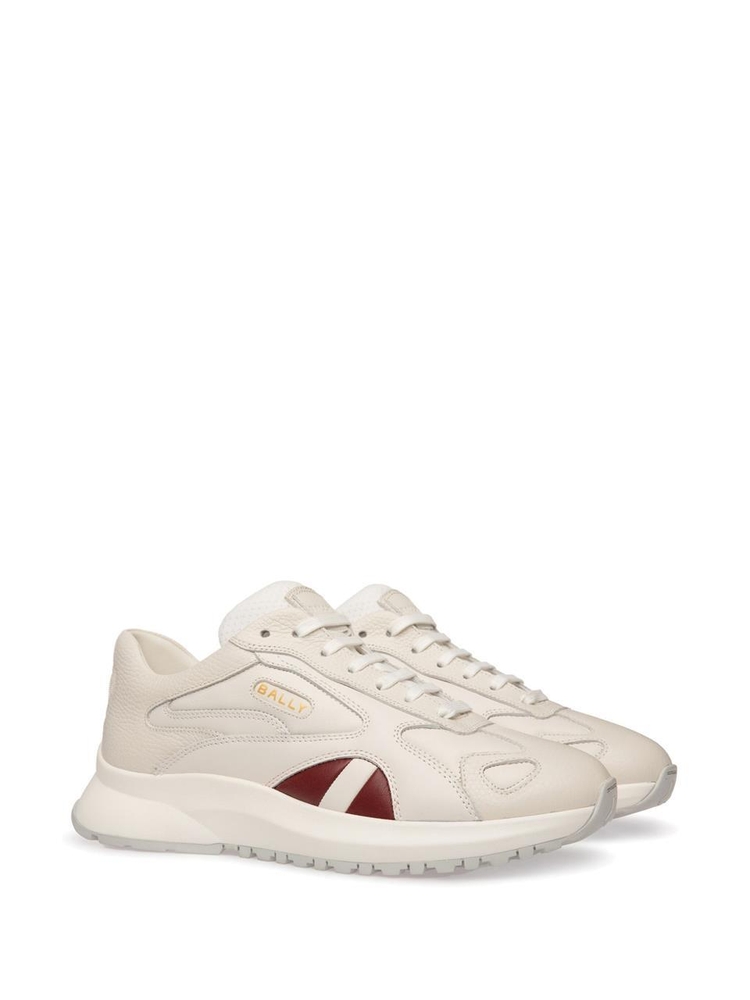 발리 FW24 Bally Sneakers MSK09UVT595I0O9 WHITE B.RED WHITE