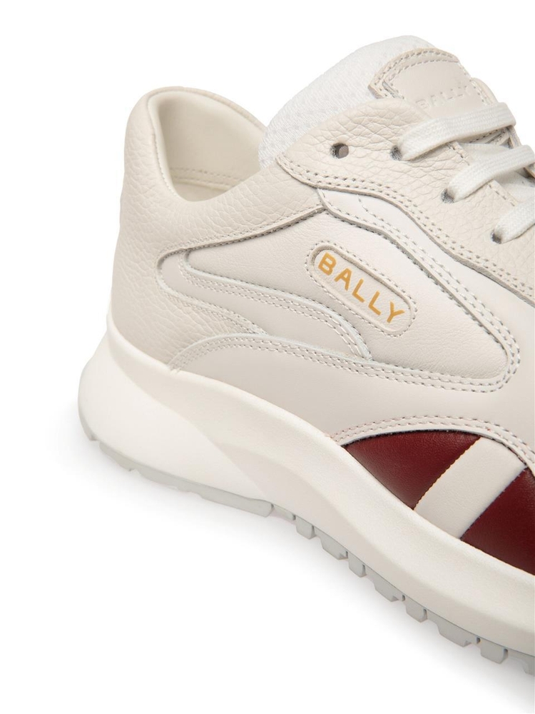 발리 FW24 Bally Sneakers MSK09UVT595I0O9 WHITE B.RED WHITE