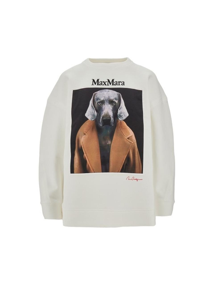 막스마라 FW24 MAX MARA SWEATSHIRT BACCO.005-005 White