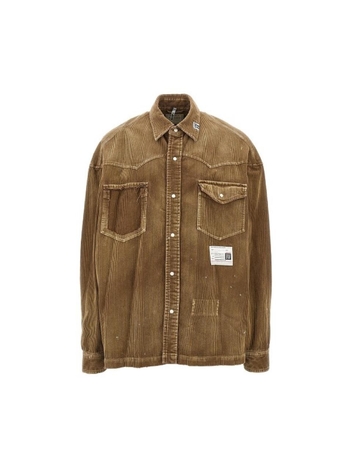 미하라야스히로 FW24 MIHARA YASUHIRO SHIRT A13SH086.BROWN-BROWN Brown