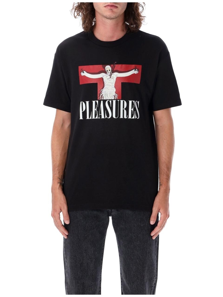 플레져스 FW24 Pleasures T-shirt P24E012BLACK Black